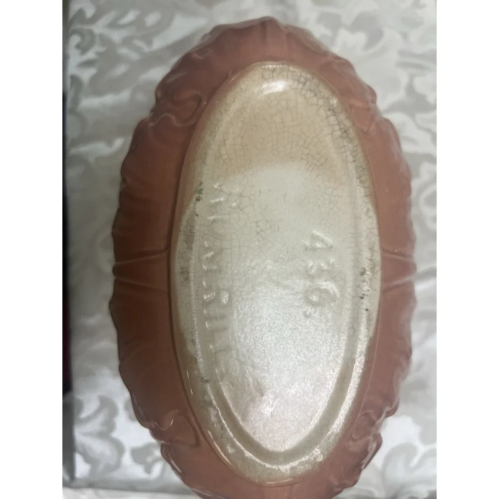 RUM RILL POTTERY PINK ROCHELLE LUSTER VASE‎ # 436 (1587)